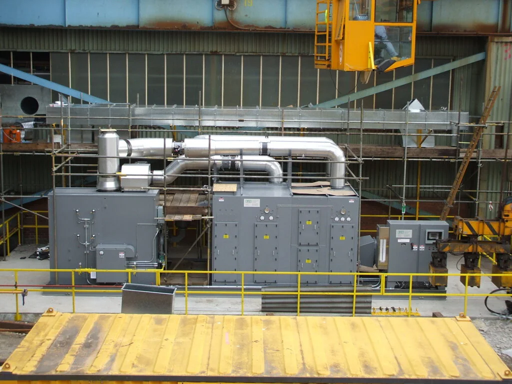 Concentrator installed at factory.