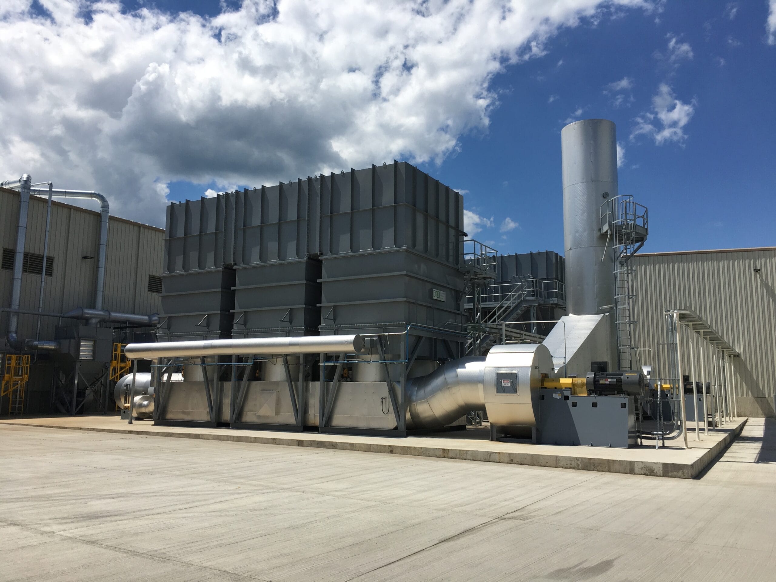 2 RTOs & Concentrator & Ductwork Can Plant installed.